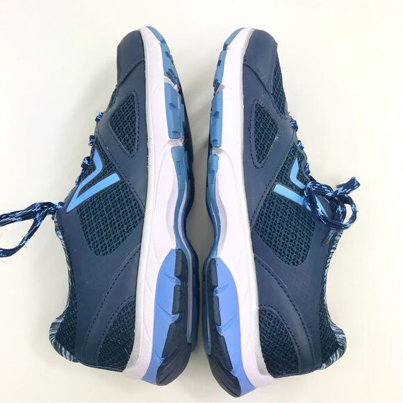 Vionic Satima Navy Light Blue Lace Up Athletic Performance Athleisure Sneakers - Picture 8 of 16